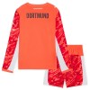 Camiseta de fútbol Borussia Dortmund Portero Niño 2025-26 Roja Manga Larga